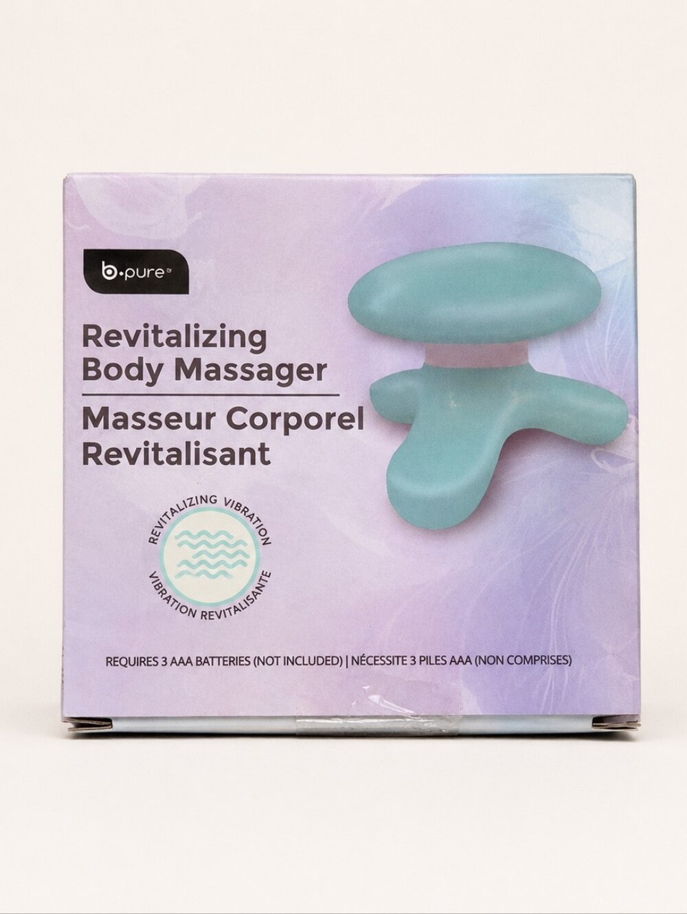 b.pure Revitalizing Vibrating Body Massager Teal Green New